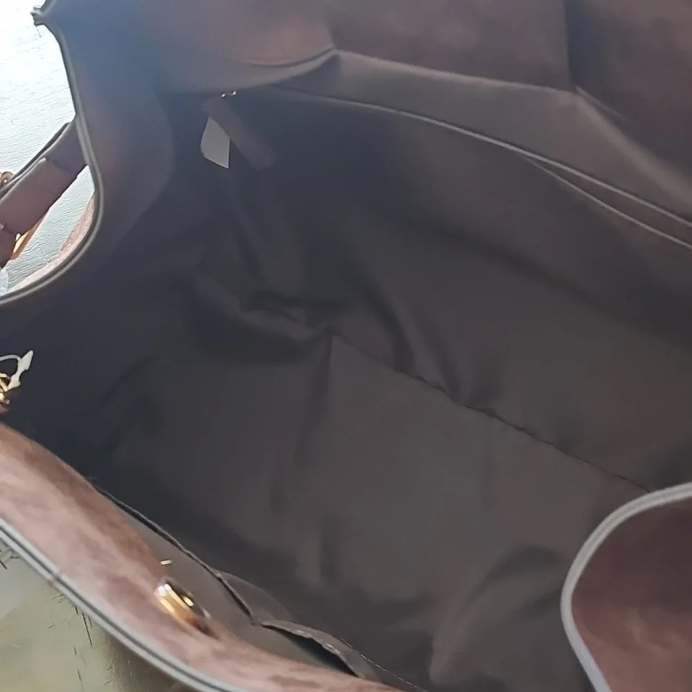 TIME AND TRU FAUX SUEDED BAG